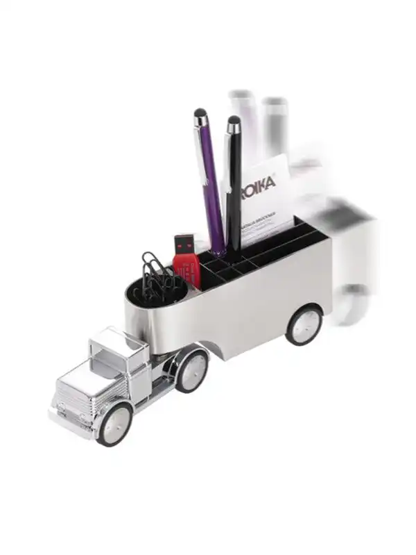 Držalo za pisala - Troika - Pen holder "OFFICE TRUCKER" GAM06CH - Image 2