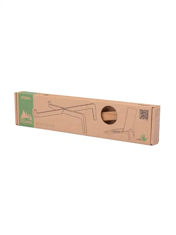 Stojalo za prenosnik - Troika - Laptop stand "HOLZWEG LAPTOP STAND" WOD01BR - Image 3