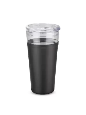 Potovalni lonček – Blue – Glass mug GLATT 428 ml BLCO-16011